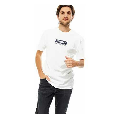 Футболка мужская Tommy Jeans DM0DM08364 YBR белая XXL в MEXX