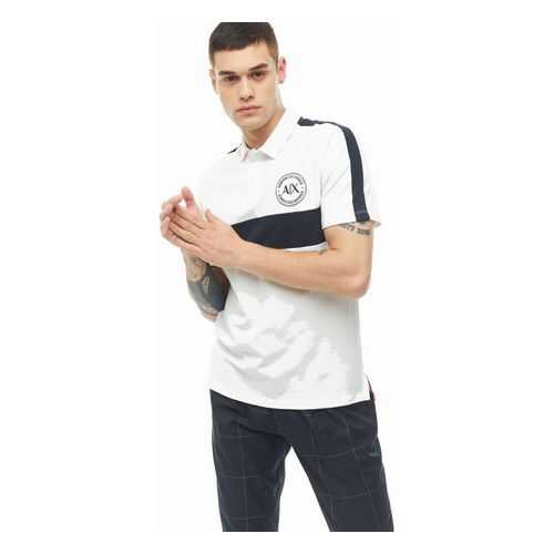 Футболка-поло мужская Armani Exchange 3HZFFG ZJ1VZ 6178 белая XXL в MEXX