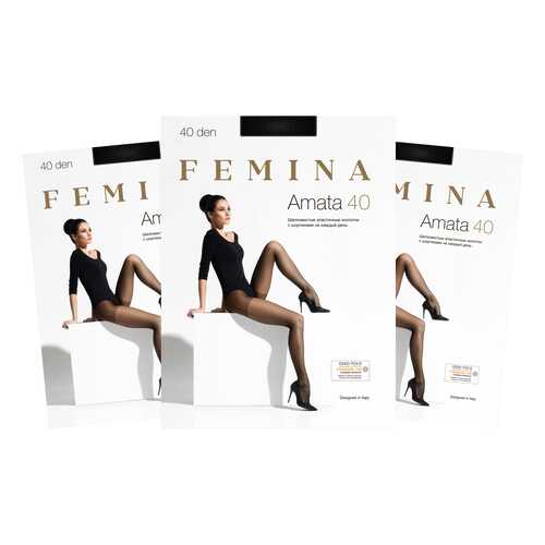 Колготки женские FM Amata 40 den nero 3/M (набор 3 шт.) в MEXX