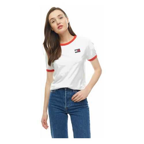 Футболка женская Tommy Jeans DW0DW07226 YA2 белая XS в MEXX