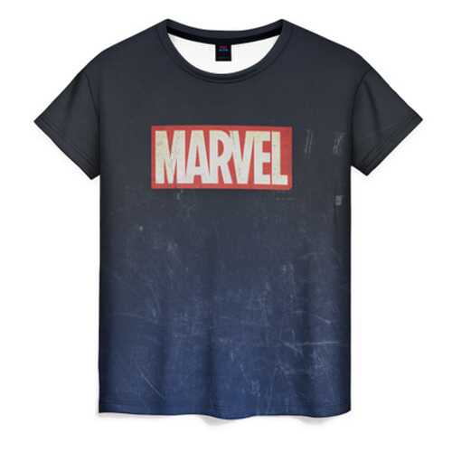 Футболка женская ВсеМайки MARVEL черная 4XL в MEXX